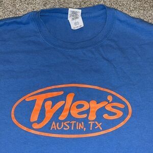Carolina Light Blue Tylers Keep Austin weird Texas funny vintage big T-shirt XXL